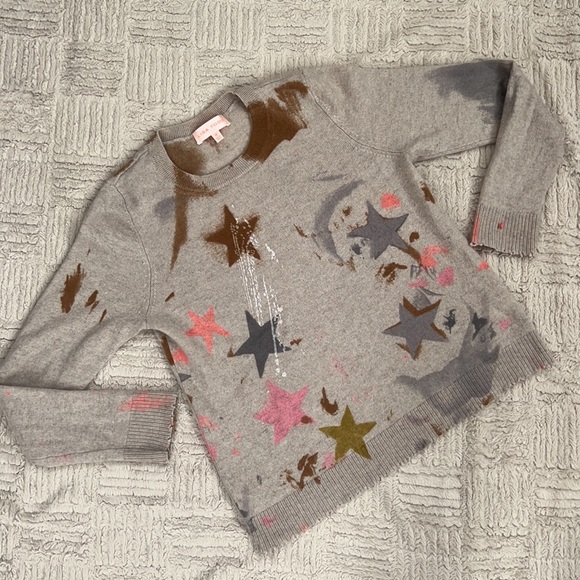 Lisa Todd Super Nova Sweater In Birch, 100% cashmere sweater, Size Medium, EUC - Picture 3 of 16